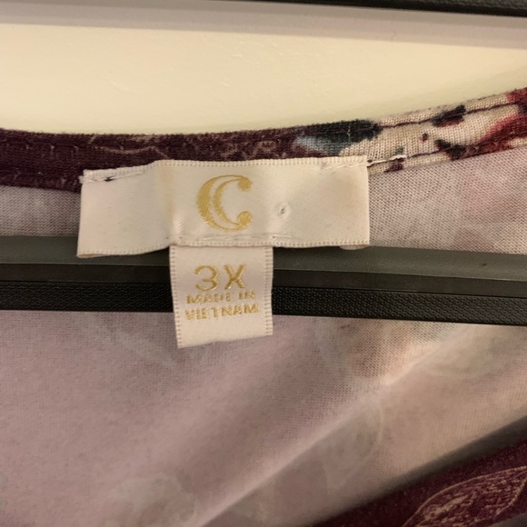 Purple floral Top - Picture 3 of 4